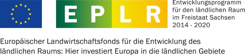 Förderlogo: Europäischer Landwirtschaftsfonds für die Entwicklung des ländlichen Raums (ELER) und Freistaat Sachsen